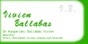 vivien ballabas business card