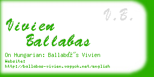 vivien ballabas business card